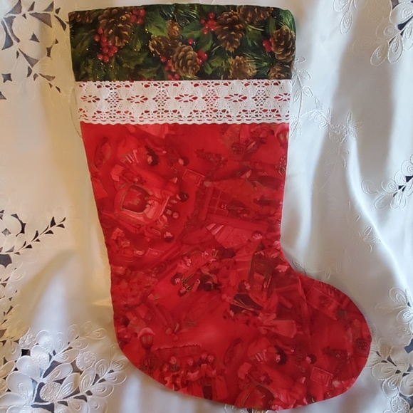 New HANDMADE Christmas Stocking BIG!! - Picture 1 of 7